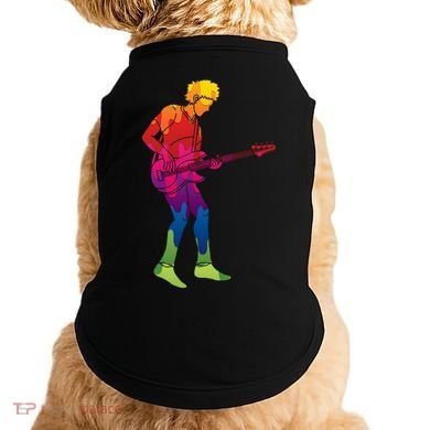 Cool Colorful Music Guitar Guy Doggie Tank