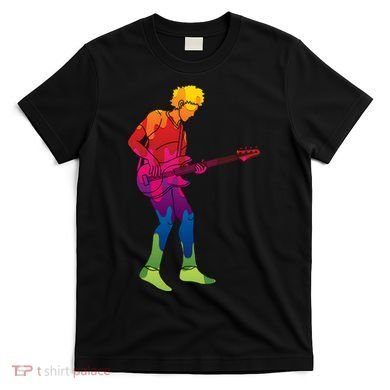 Cool Colorful Music Guitar Guy T-Shirt
