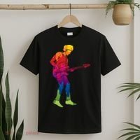 Cool Colorful Music Guitar Guy T-Shirt thumb 2