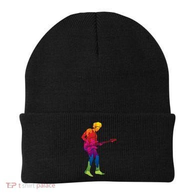 Cool Colorful Music Guitar Guy Beanie