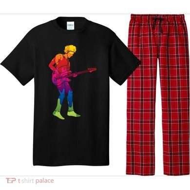 Cool Colorful Music Guitar Guy Pajama Set