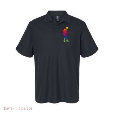 Cool Colorful Music Guitar Guy Polo