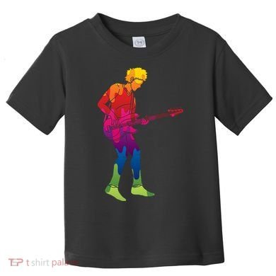 Cool Colorful Music Guitar Guy Toddler T-Shirt