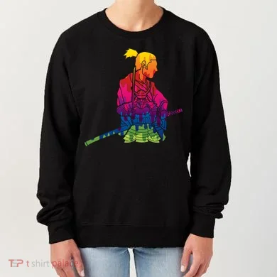 Cool Colorful Samurai Katana Women's Sweatshirt
