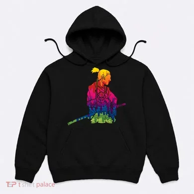 Cool Colorful Samurai Katana Hoodie
