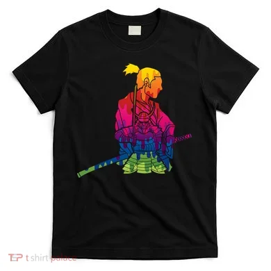 Cool Colorful Samurai Katana T-Shirt