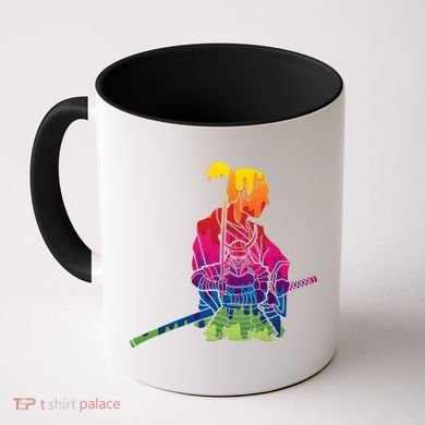 Cool Colorful Samurai Katana Coffee Mug