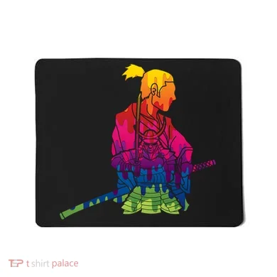Cool Colorful Samurai Katana Mousepad