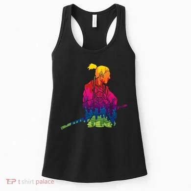 Cool Colorful Samurai Katana Women's Tank Top