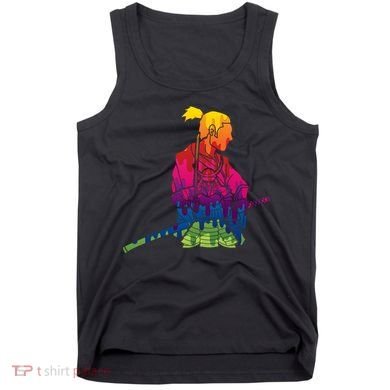 Cool Colorful Samurai Katana Tank Top