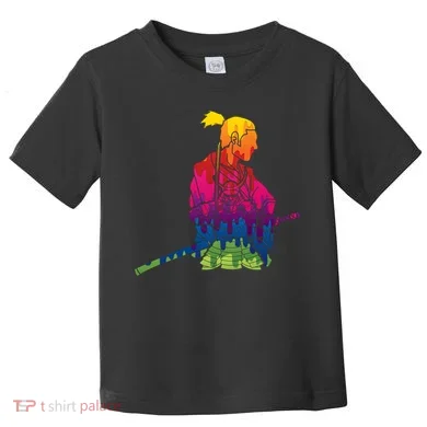 Cool Colorful Samurai Katana Toddler T-Shirt