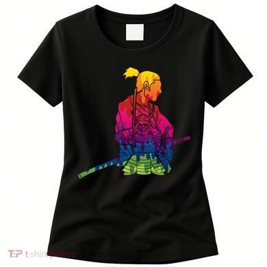 Cool Colorful Samurai Katana Women's T-Shirt