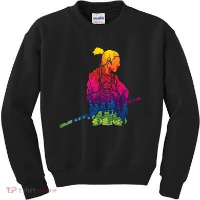 Cool Colorful Samurai Katana Kids Sweatshirt