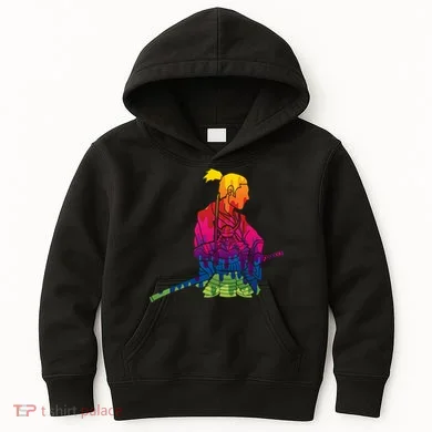 Cool Colorful Samurai Katana Kids Hoodie