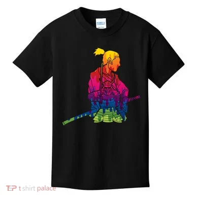 Cool Colorful Samurai Katana Kids T-Shirt