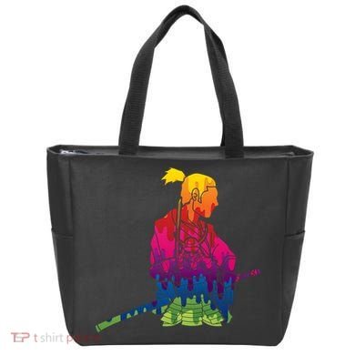 Cool Colorful Samurai Katana Tote Bag