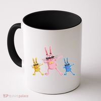 Cool Dabbing Easter Bunnies Coffee Mug thumb 0