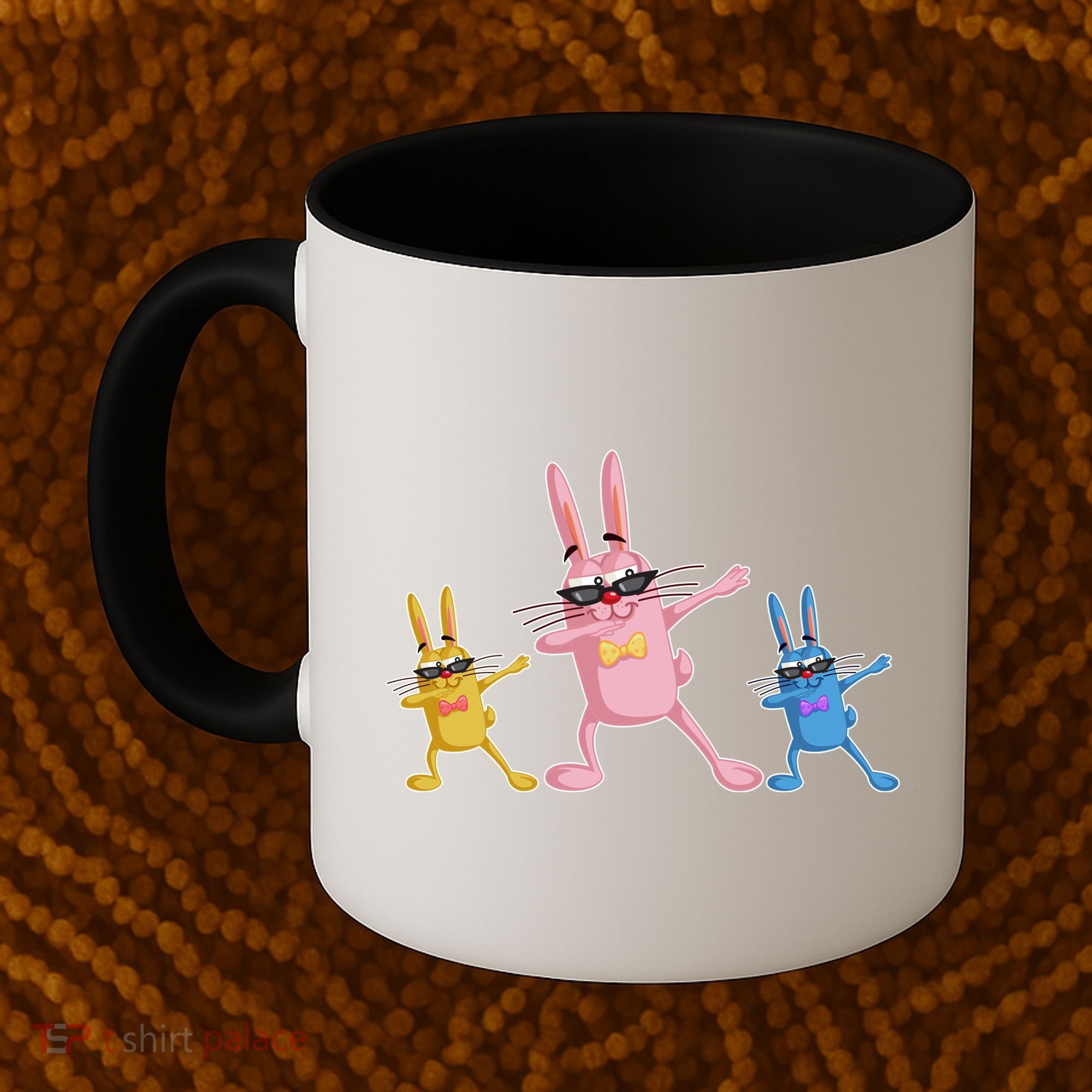 Cool Dabbing Easter Bunnies Coffee Mug