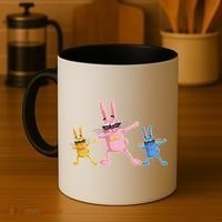 Cool Dabbing Easter Bunnies Coffee Mug thumb 4