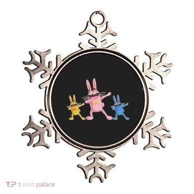 Cool Dabbing Easter Bunnies Ornament