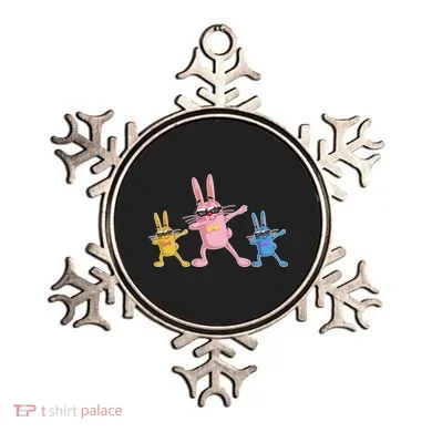 Cool Dabbing Easter Bunnies Ornament
