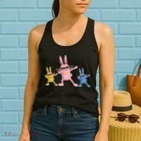 Cool Dabbing Easter Bunnies Women's Tank Top thumb 2