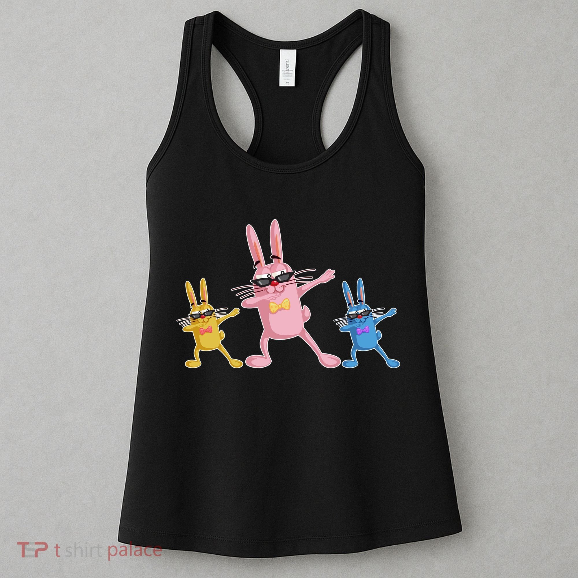 Cool Dabbing Easter Bunnies Women's Tank Top