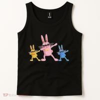 Cool Dabbing Easter Bunnies Tank Top thumb 2