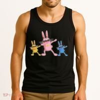 Cool Dabbing Easter Bunnies Tank Top thumb 3
