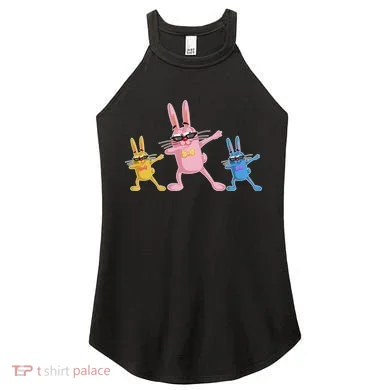 Cool Dabbing Easter Bunnies Women's Perfect Tri Rocker Tank