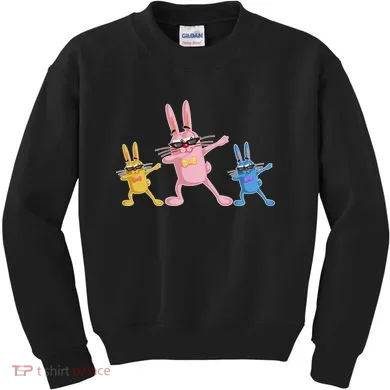 Cool Dabbing Easter Bunnies Kids Sweatshirt