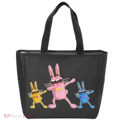 Cool Dabbing Easter Bunnies Tote Bag