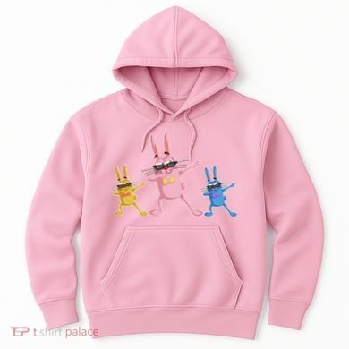 Cool Dabbing Easter Bunnies Hoodie