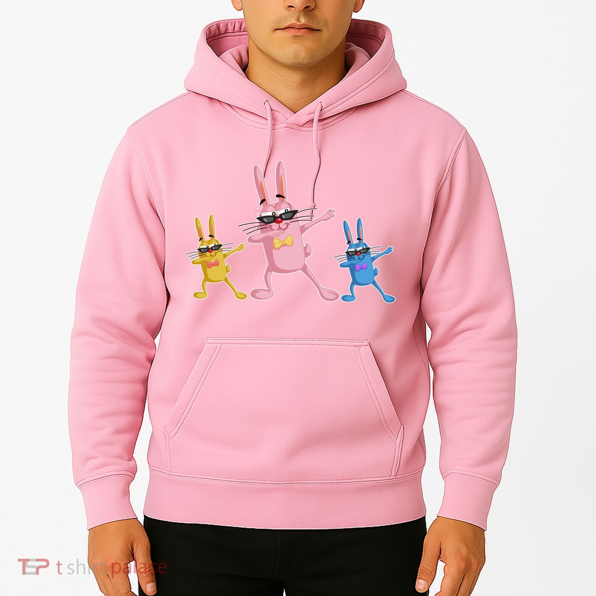 Cool Dabbing Easter Bunnies Hoodie