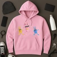 Cool Dabbing Easter Bunnies Hoodie thumb 3