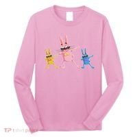 Cool Dabbing Easter Bunnies Long Sleeve Shirt thumb 0