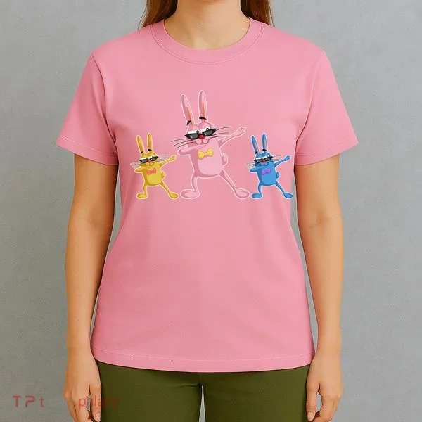 Cool Dabbing Easter Bunnies T-Shirt