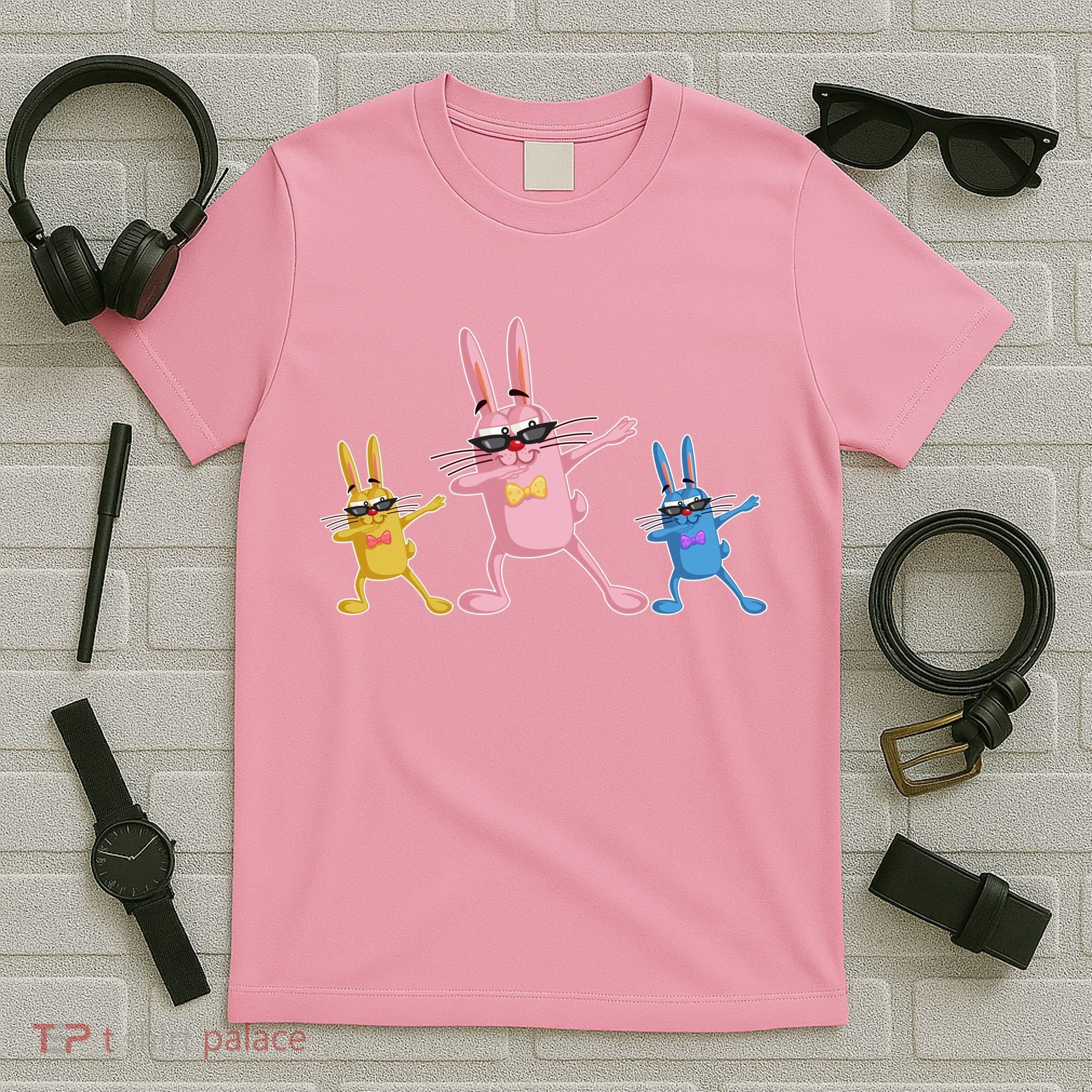 Cool Dabbing Easter Bunnies T-Shirt