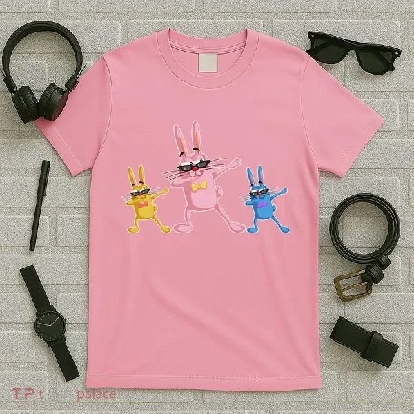 Cool Dabbing Easter Bunnies T-Shirt