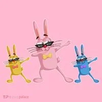 Cool Dabbing Easter Bunnies T-Shirt thumb 7
