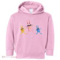 Cool Dabbing Easter Bunnies Toddler Hoodie thumb 0