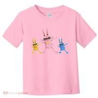 Cool Dabbing Easter Bunnies Toddler T-Shirt thumb 0