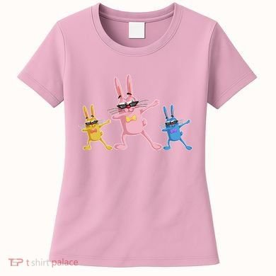 Cool Dabbing Easter Bunnies Women's T-Shirt