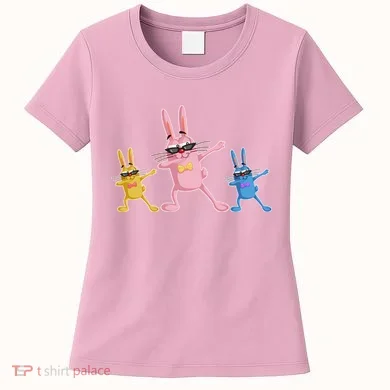 Cool Dabbing Easter Bunnies Women's T-Shirt