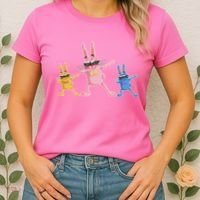 Cool Dabbing Easter Bunnies Women's T-Shirt thumb 2