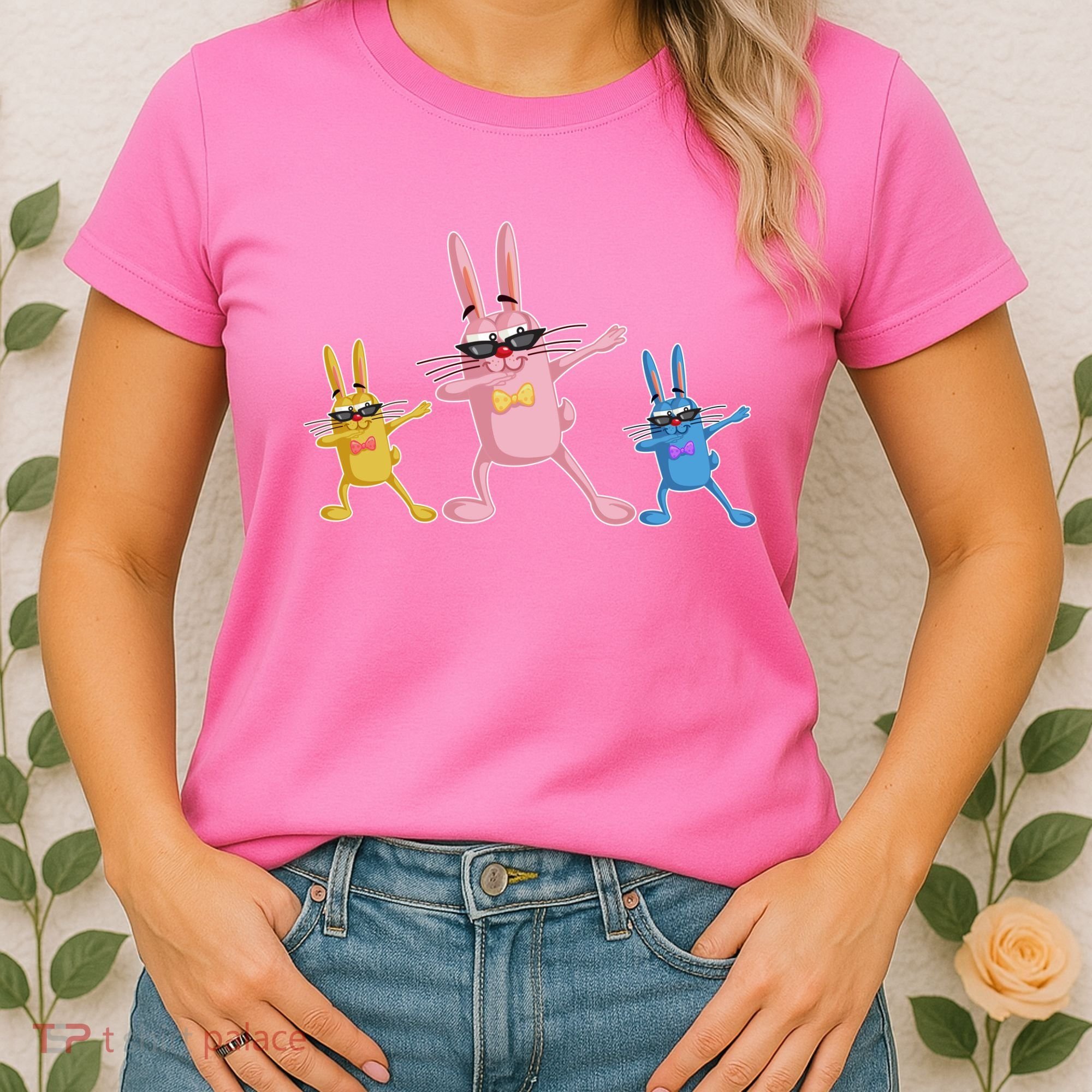 Cool Dabbing Easter Bunnies Women's T-Shirt