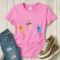 Cool Dabbing Easter Bunnies Women's T-Shirt thumb 3
