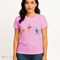 Cool Dabbing Easter Bunnies Women's T-Shirt thumb 4