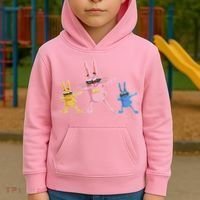 Cool Dabbing Easter Bunnies Kids Hoodie thumb 2