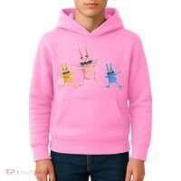 Cool Dabbing Easter Bunnies Kids Hoodie thumb 4